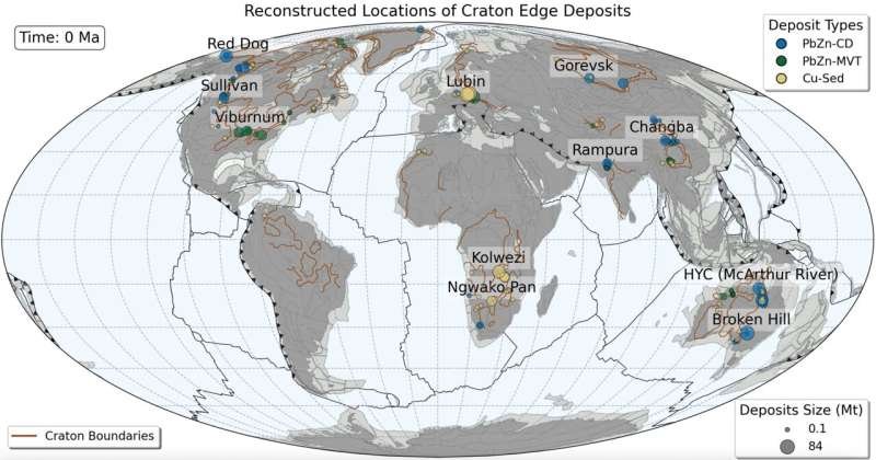Zonas de subducción antiguas revelan por qué algunos bordes continentales concentran minerales