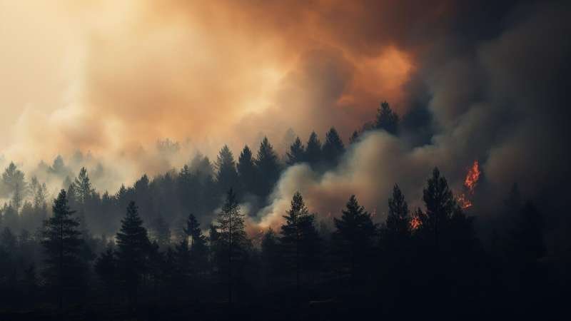 Los incendios severos queman 30 veces más superficie en California