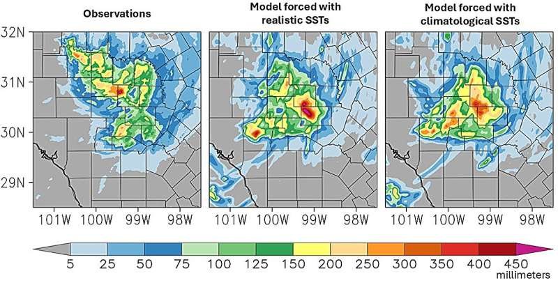 Modelo climático revela que la inundación mortal de Texas pudo ser peor