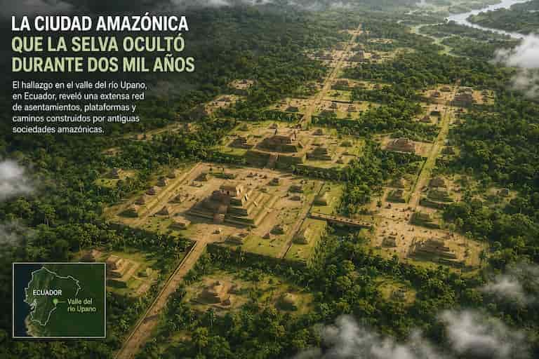 La ciudad amazónica que Ecuador mantuvo oculta durante dos mil años