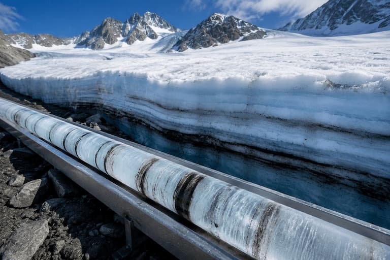 Un glaciar alpino revela 2.000 años de historia climática