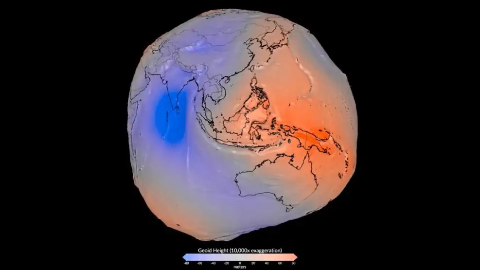 El geoide revela la forma gravitatoria de la Tierra