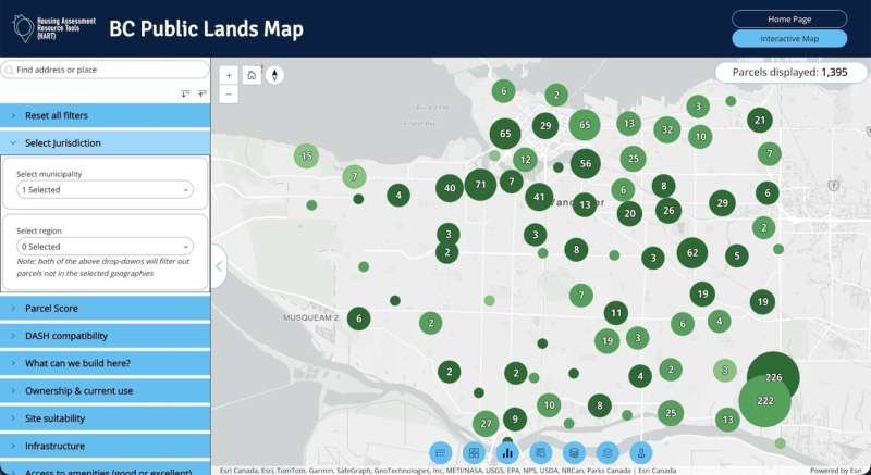 Mapa revela suelo público para miles de viviendas asequibles en Canadá