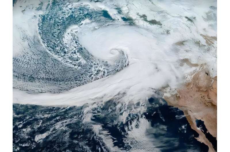 Una corriente atlántica más débil agravaría tormentas en California