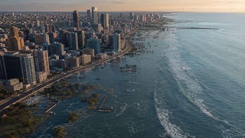 El hundimiento del suelo acelera el avance del mar en ciudades costeras