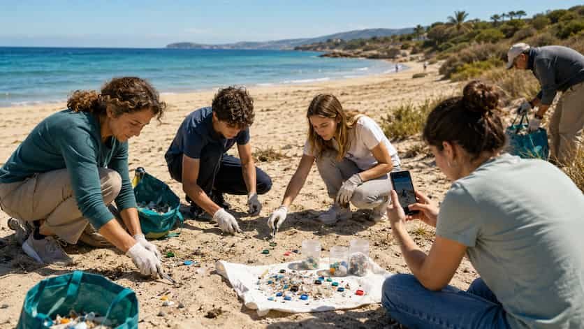 Recoger plásticos en la playa puede impulsar ciencia ciudadana