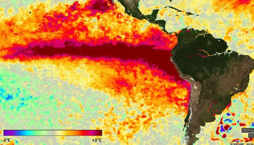 El Niño se intensifica y eleva el riesgo climático en Sudamérica
