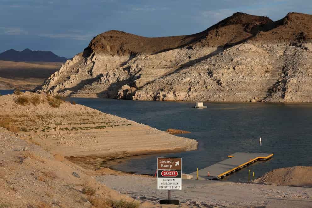 El lago Mead cae a su menor nivel desde que comenzó a llenarse