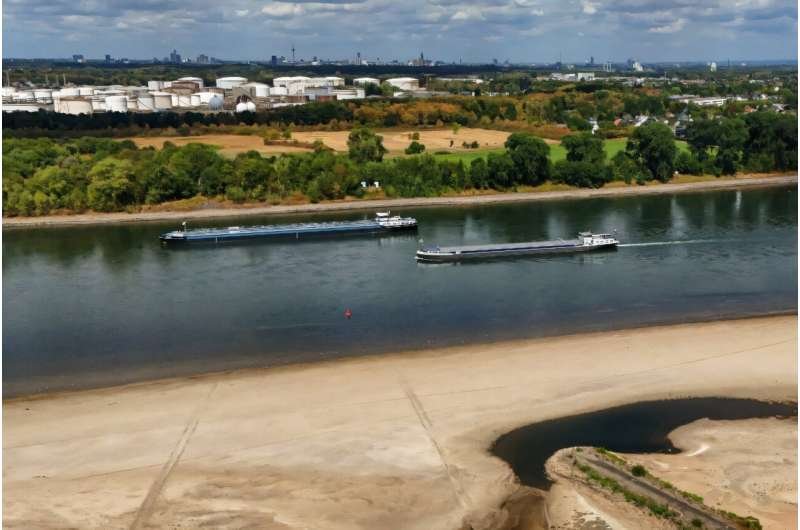 La sequía lleva grandes ríos de Europa a mínimos récord