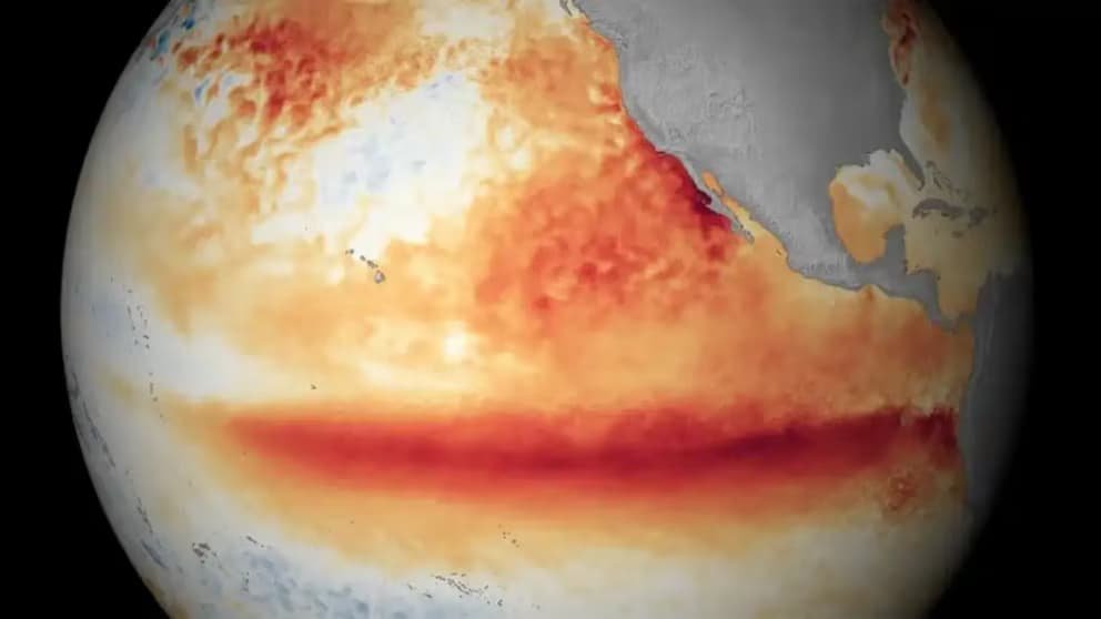 La OMM prevé un El Niño muy fuerte hasta febrero de 2027