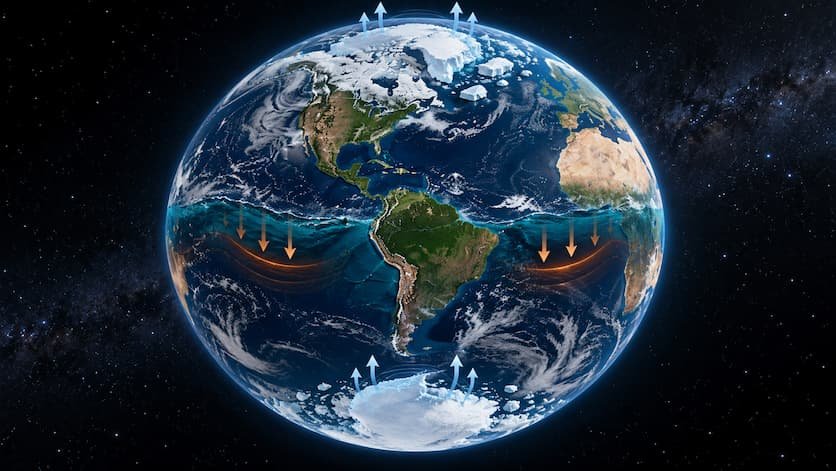 El deshielo polar está modificando lentamente la forma de la Tierra
