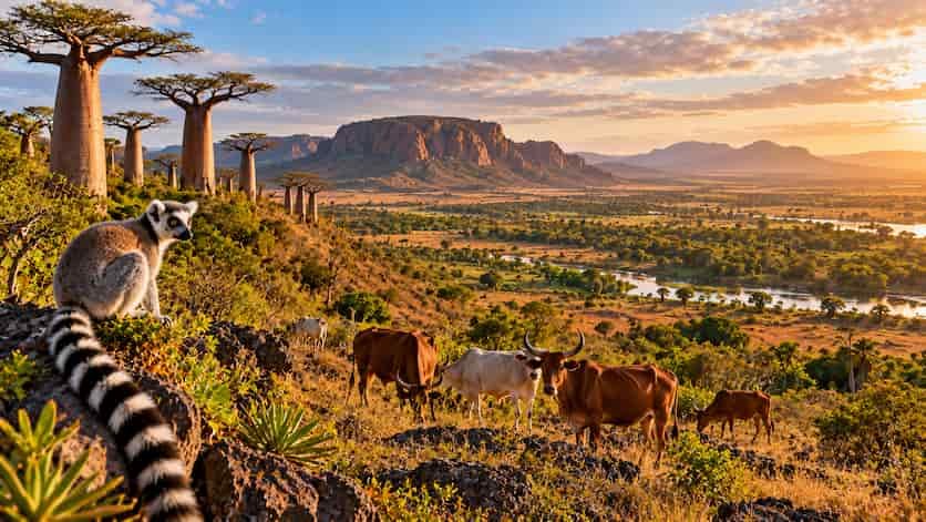 Madagascar revela cómo el ganado transformó sus ecosistemas