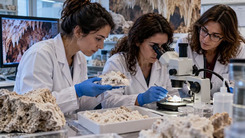 La cueva de Nerja revela cómo se forman dos minerales enigmáticos