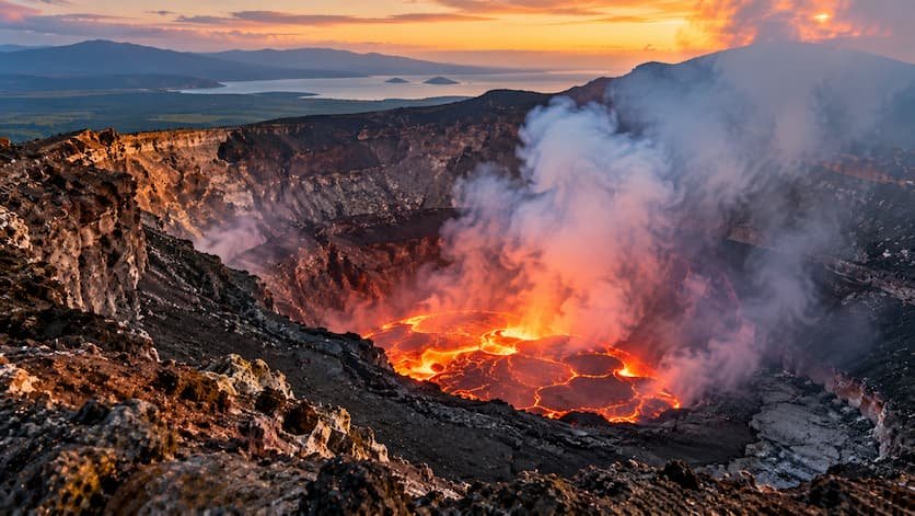 Detectan dos depósitos de magma activos bajo un volcán de Nicaragua