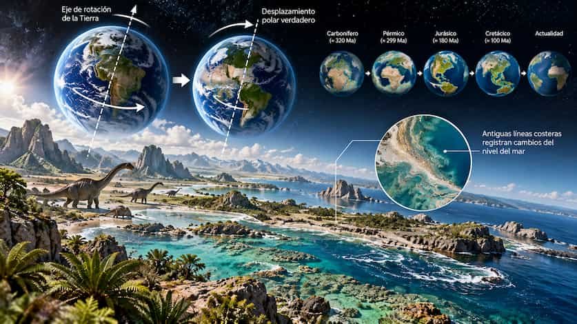 Antiguos mares revelan rápidos giros de la Tierra sólida