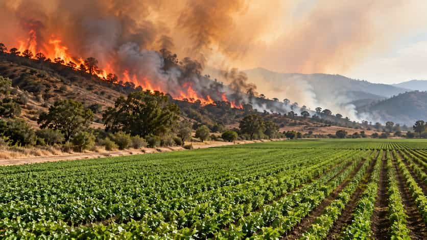 La pérdida de cultivos aumenta el riesgo de incendios en Estados Unidos
