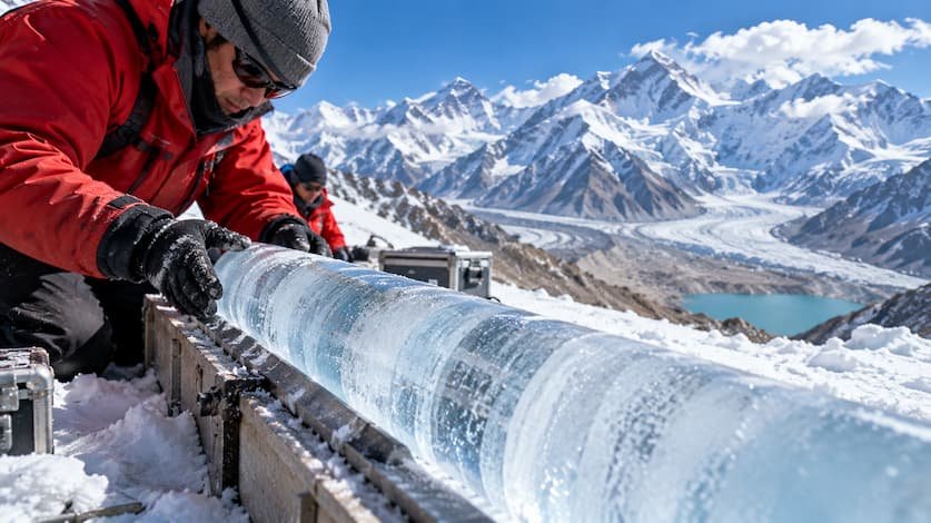 Un glaciar del Tíbet conserva hielo de hace 128.000 años