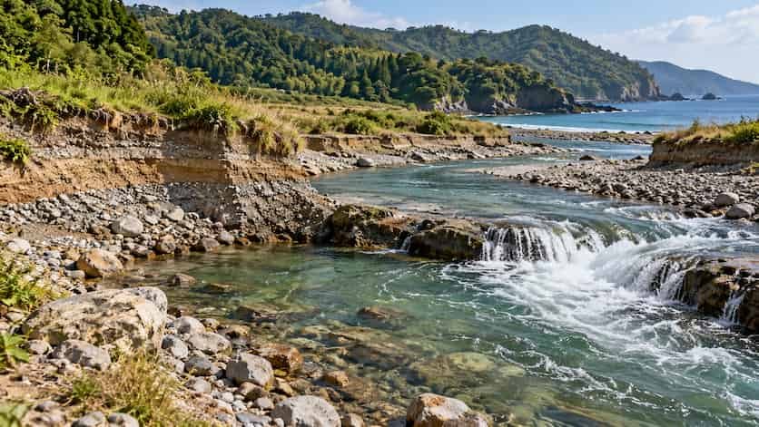 Un río de Japón sigue ajustándose al terremoto de Noto de 2024