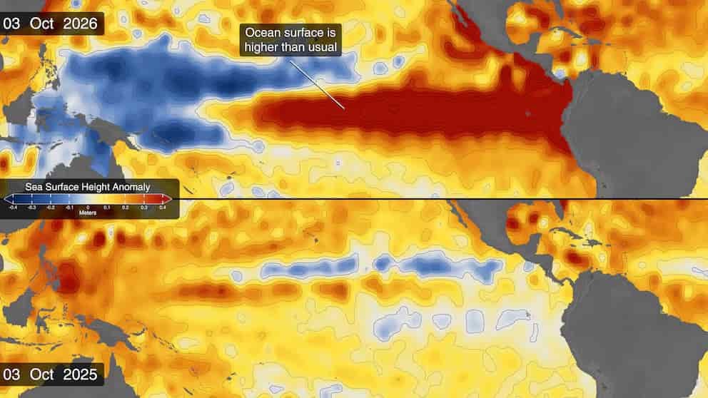 La NASA revela nuevas señales de la intensidad de El Niño 2026
