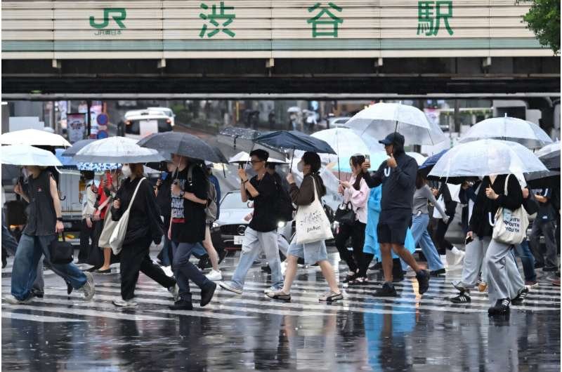 Tokio bate su récord con 34 días consecutivos de lluvia