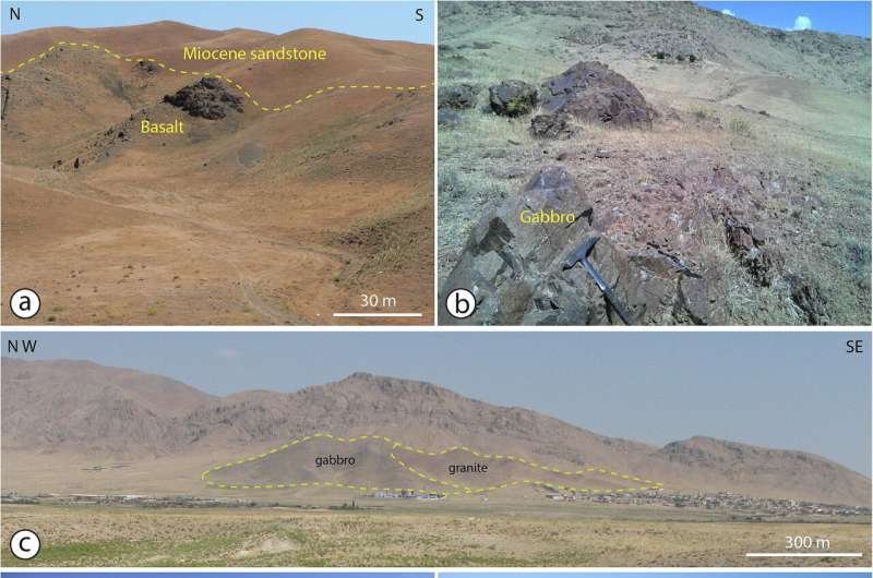Rocas de Irán revelan un arco magmático de hace 100 millones de años