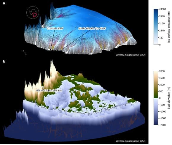 Una amenaza climática oculta bajo el hielo en la Antártida Oriental